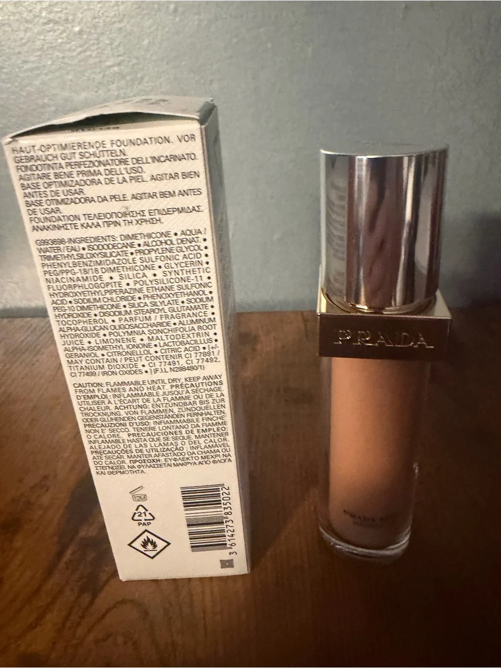 Prada reveal foundation